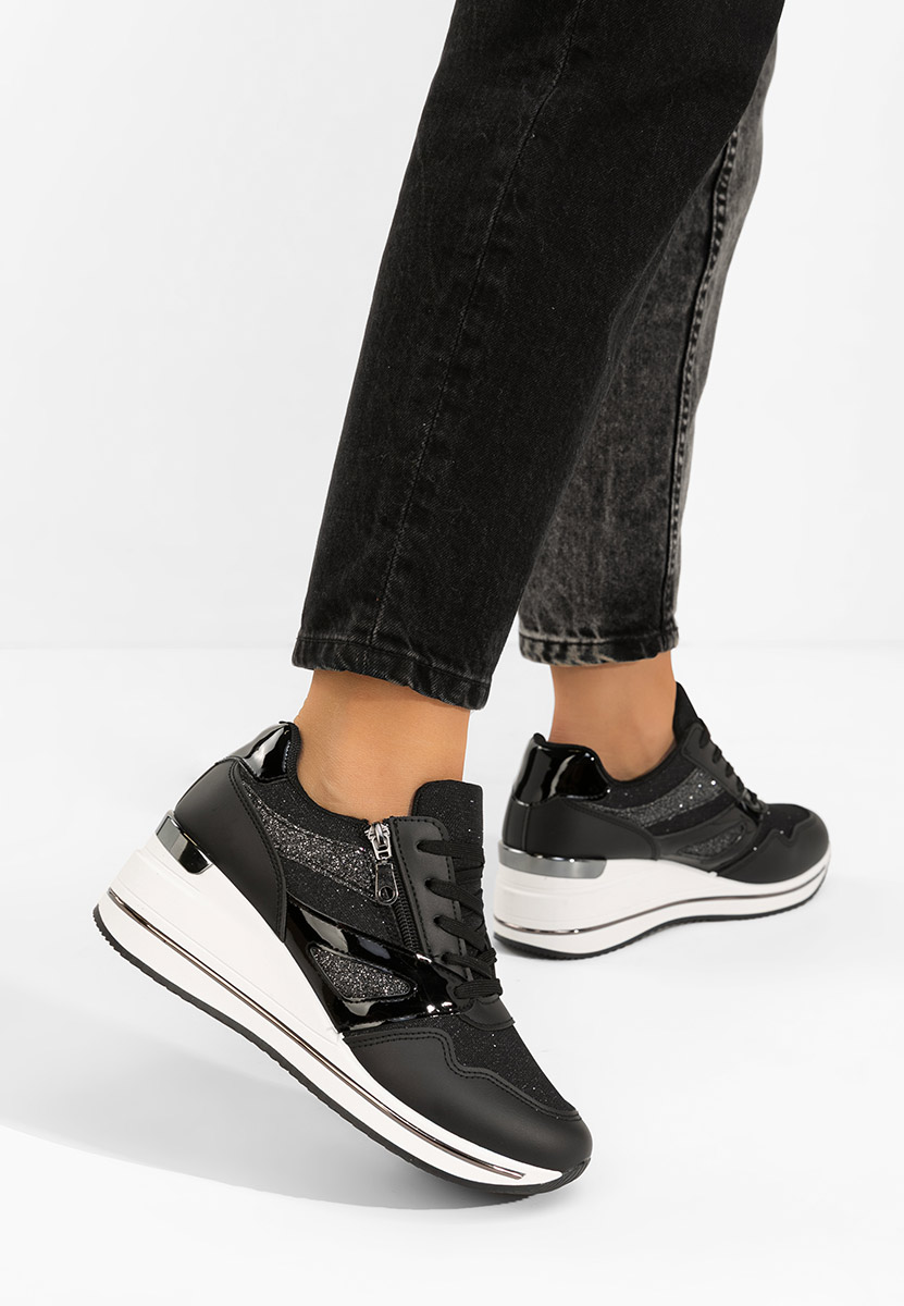 Sneakers με πλατφόρμα Reinia μαύρα