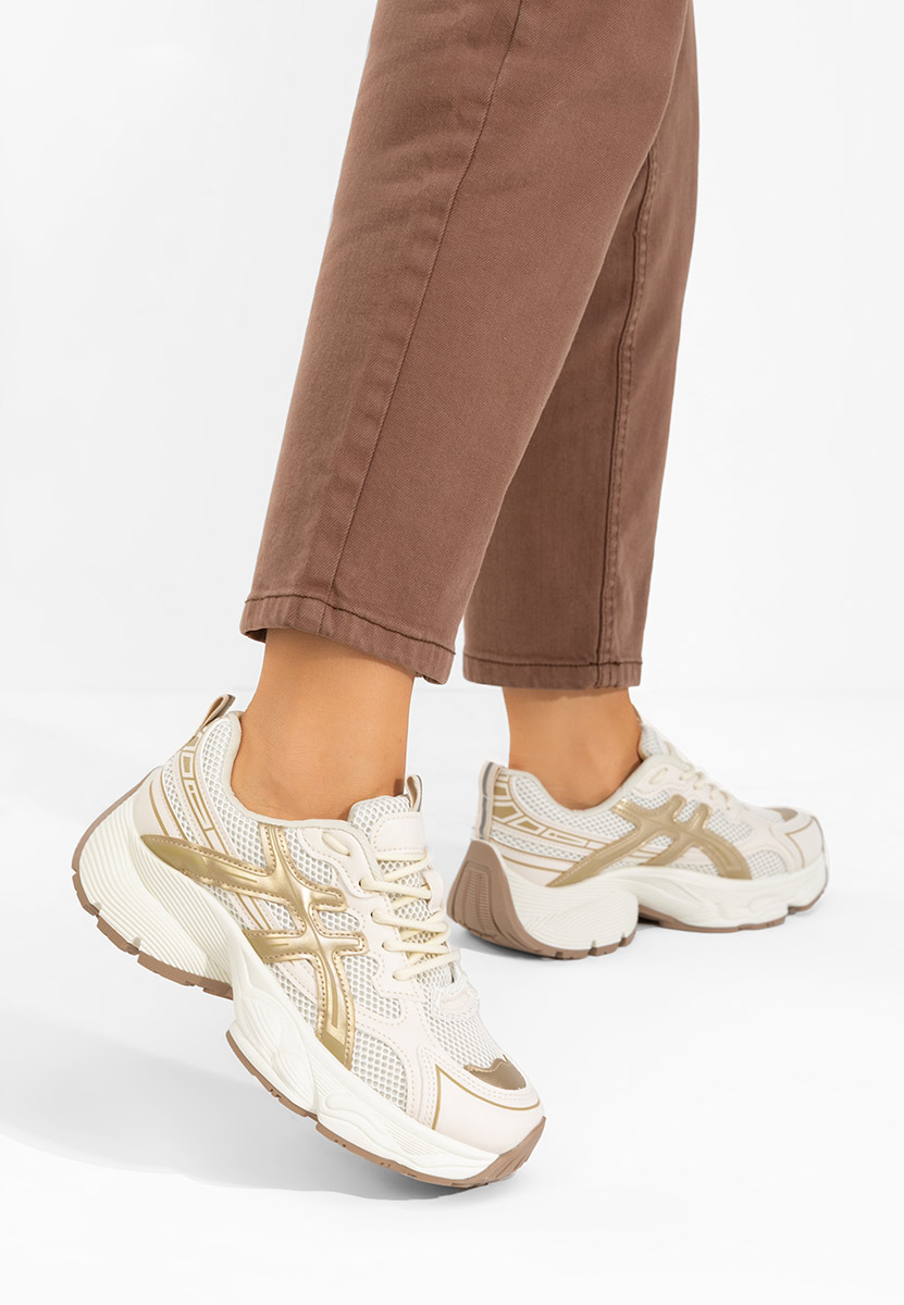 Sneakers με πλατφόρμα Kaliora V2 μπεζ