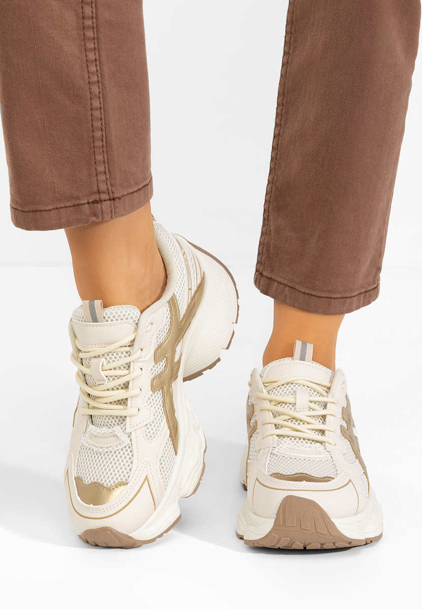 Sneakers με πλατφόρμα Kaliora V2 μπεζ