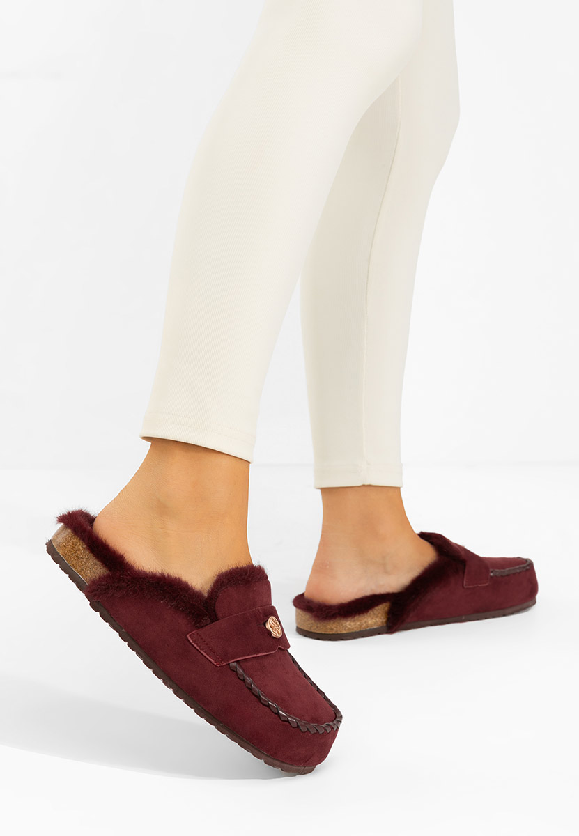 Mules γυναικεια Mirania μπορντό