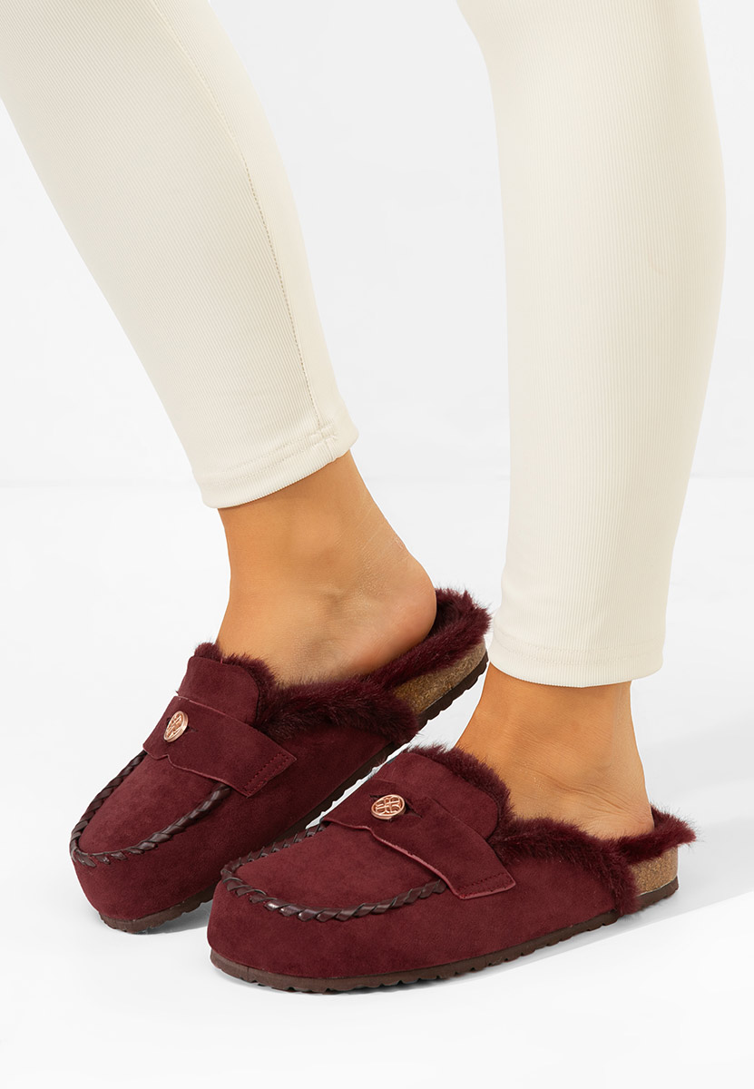 Mules γυναικεια Mirania μπορντό