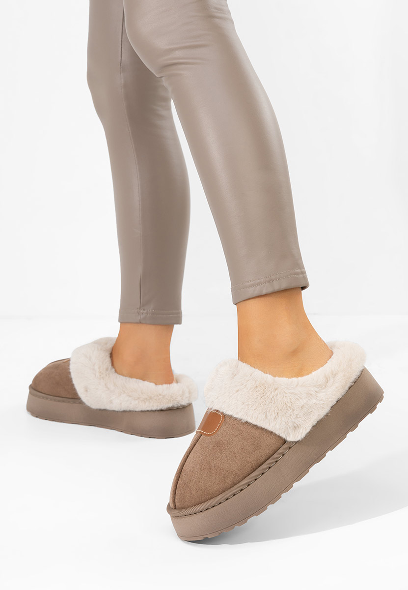 Παντοφλεσ γυναικειεσ χειμερινεσ Flufina καφε Παντοφλεσ γυναικειεσ χειμερινεσ Flufina καφε