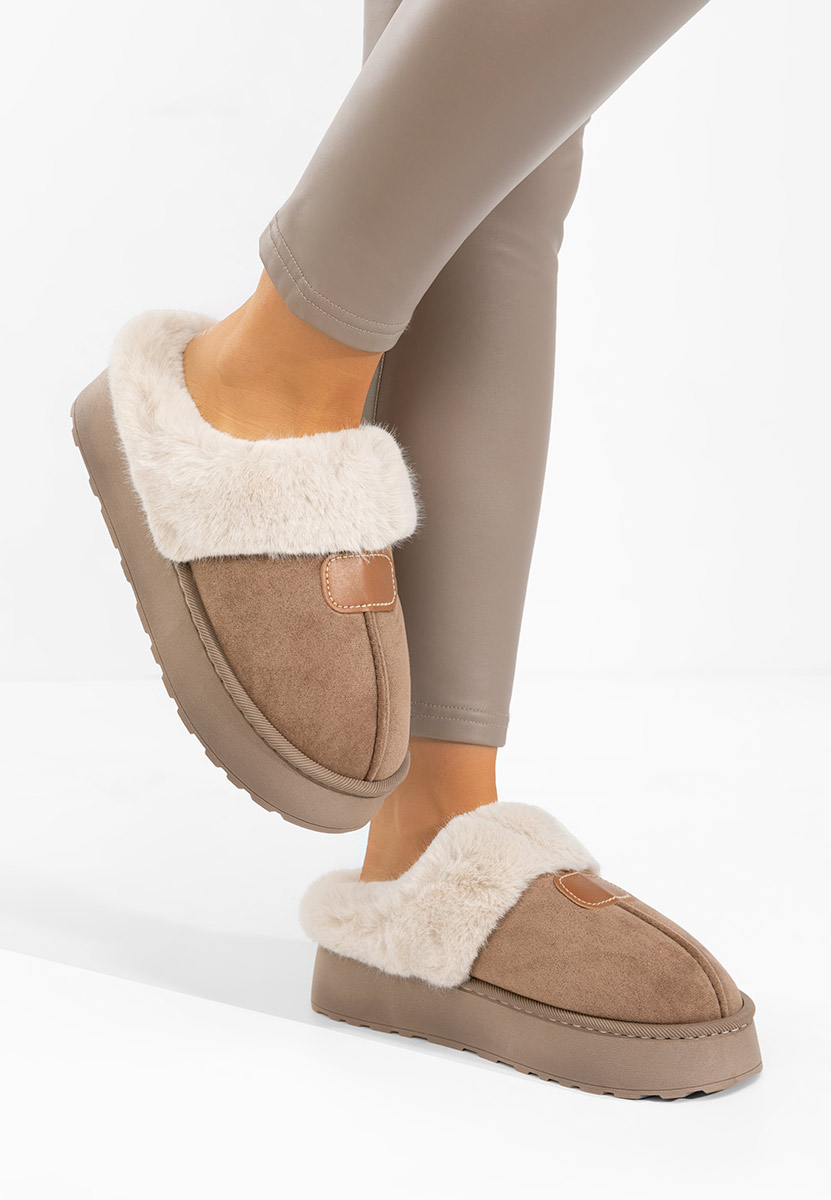 Παντοφλεσ γυναικειεσ χειμερινεσ Flufina καφε Παντοφλεσ γυναικειεσ χειμερινεσ Flufina καφε