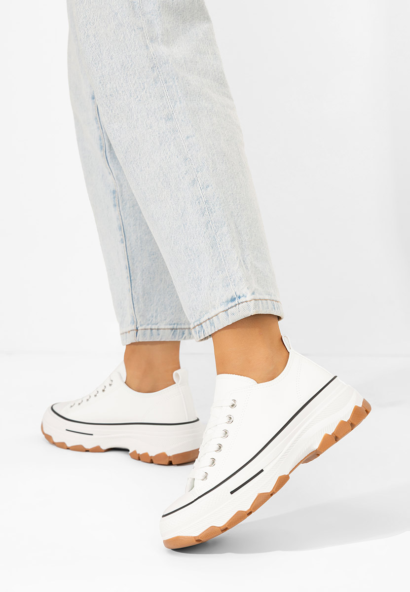 Γυναικεία πανινα πλατφόρμες Raviana V4 λευκά Γυναικεία πανινα πλατφόρμες Raviana V4 λευκά