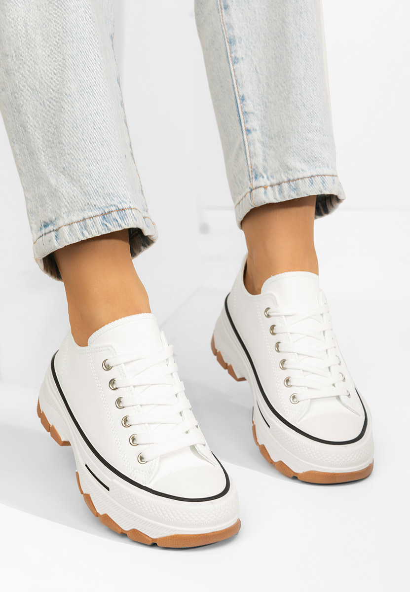 Γυναικεία πανινα πλατφόρμες Raviana V4 λευκά Γυναικεία πανινα πλατφόρμες Raviana V4 λευκά