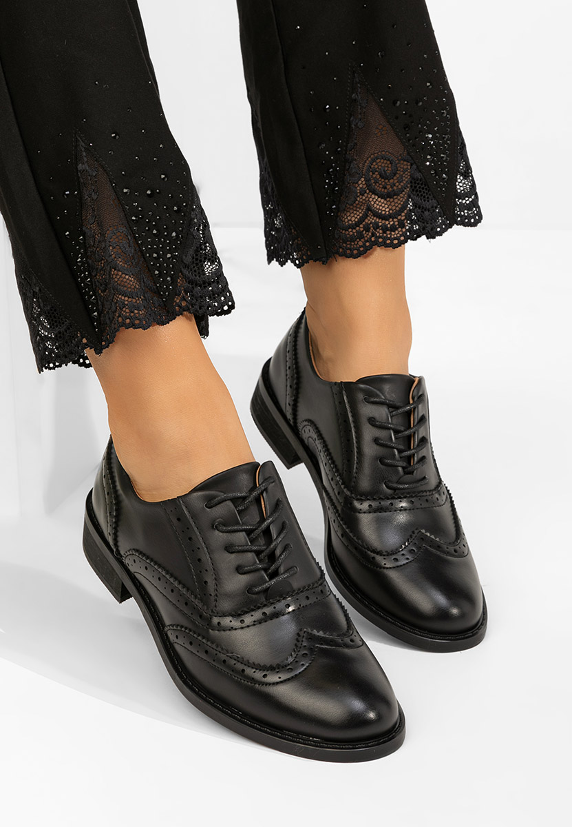Brogue γυναικεια Cilora μαύρα