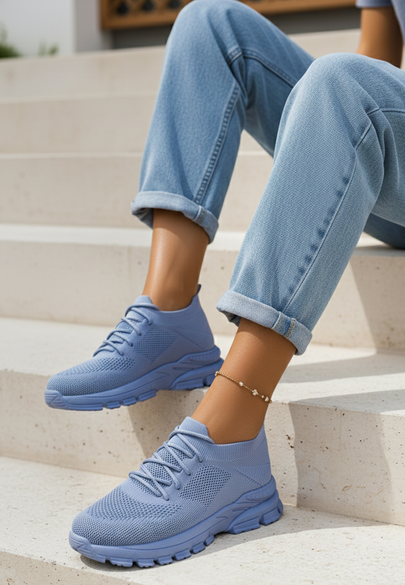 Σνικερς γυναικεια Katrine Γαλάζιο