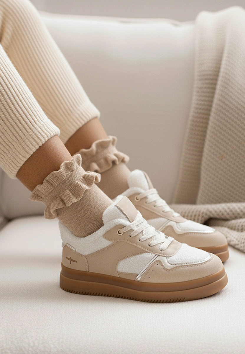 Sneakers γυναικεια Maisie μπεζ