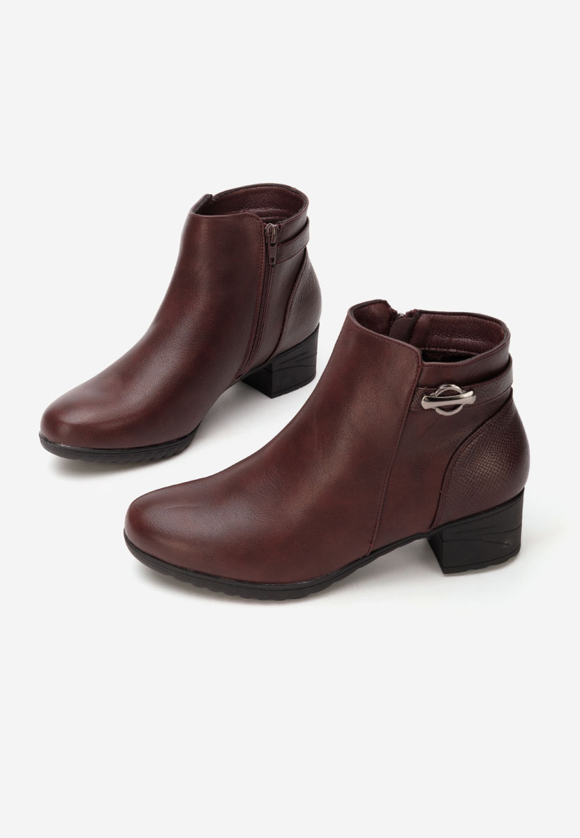 Γυναικεία Μποτάκια Doviera μπορντό