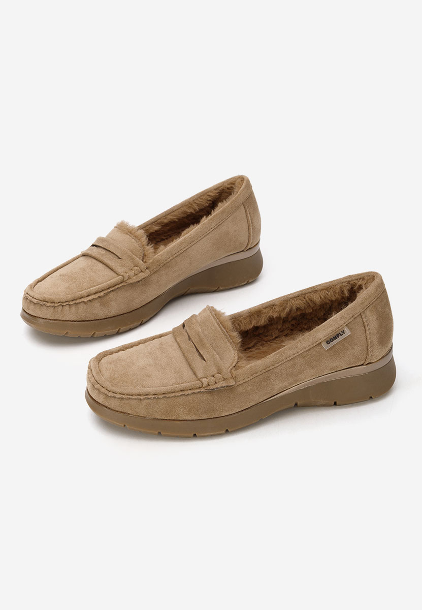 Μοκασίνια με πλατφόρμα Hazelia χακι