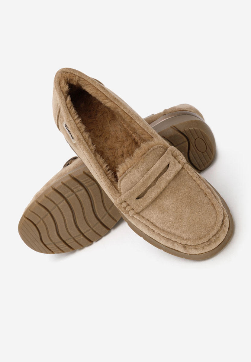 Μοκασίνια με πλατφόρμα Hazelia χακι