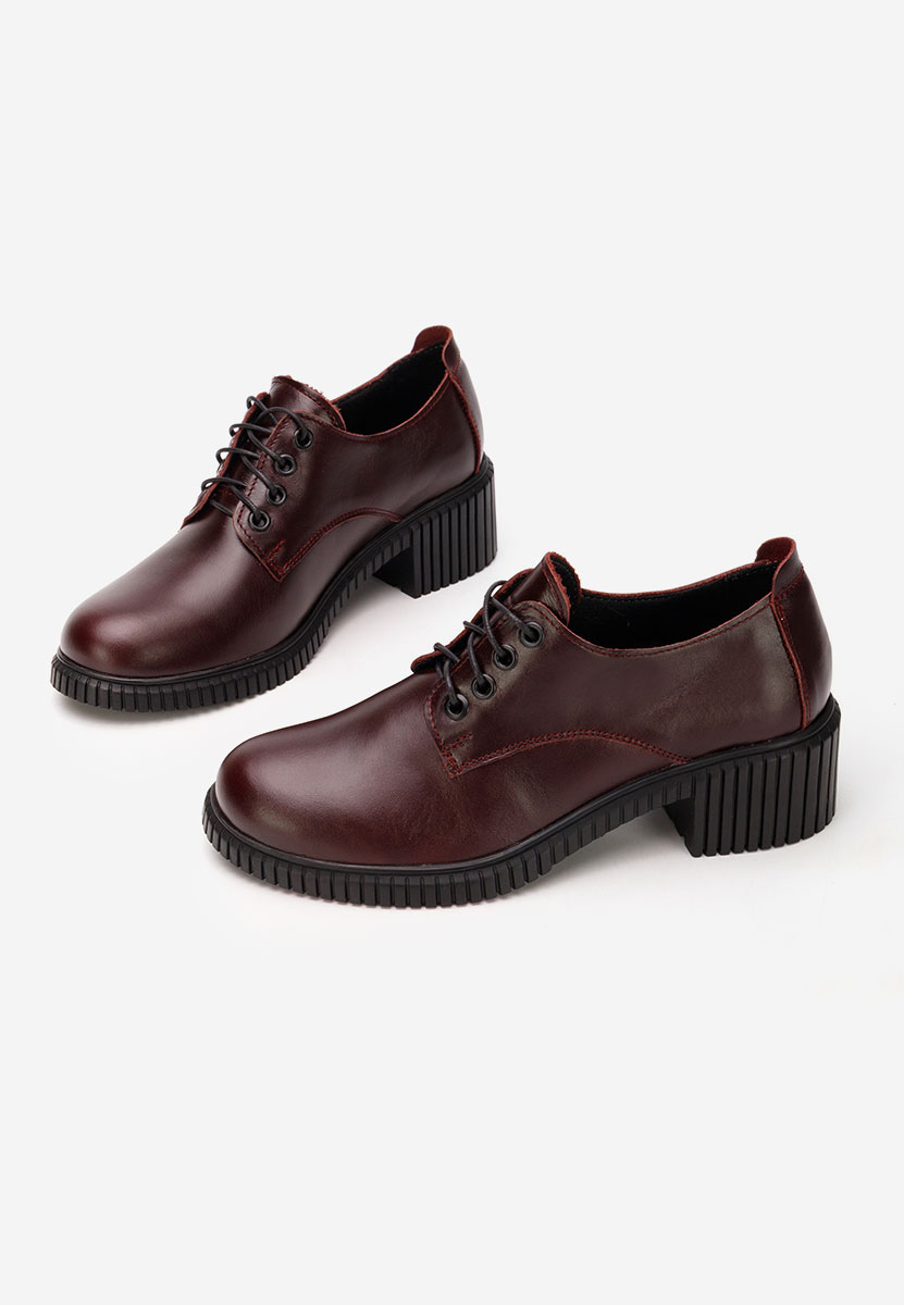 Γόβες με κορδόνια Roanne μπορντό