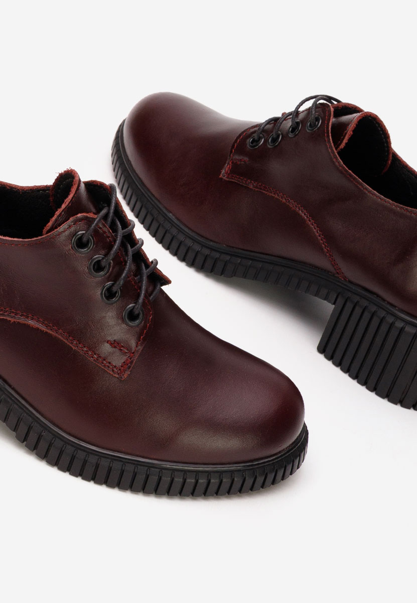 Γόβες με κορδόνια Roanne μπορντό