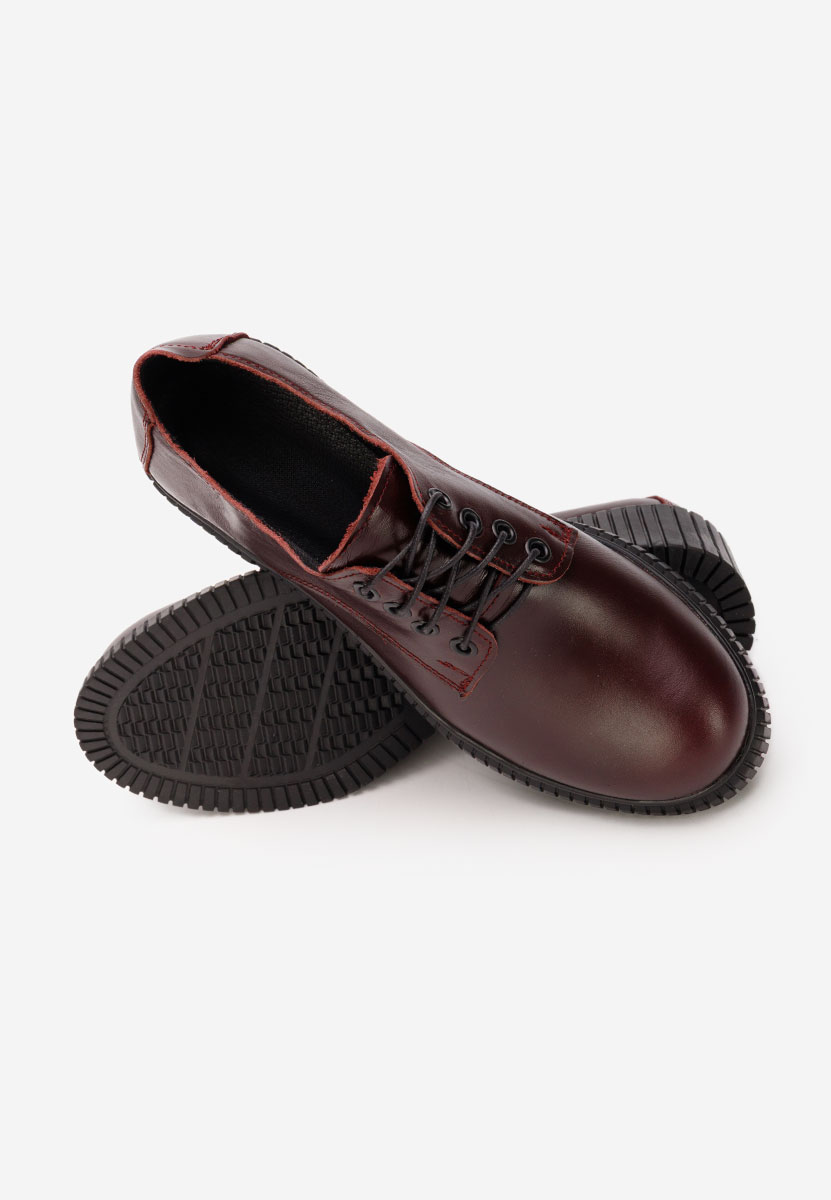 Γόβες με κορδόνια Roanne μπορντό