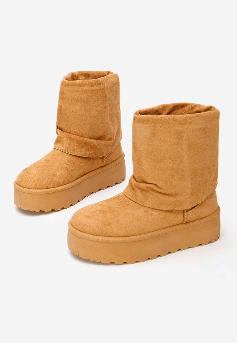 Μπότες τύπου UGG με πλατφόρμα Janesia ταμπά