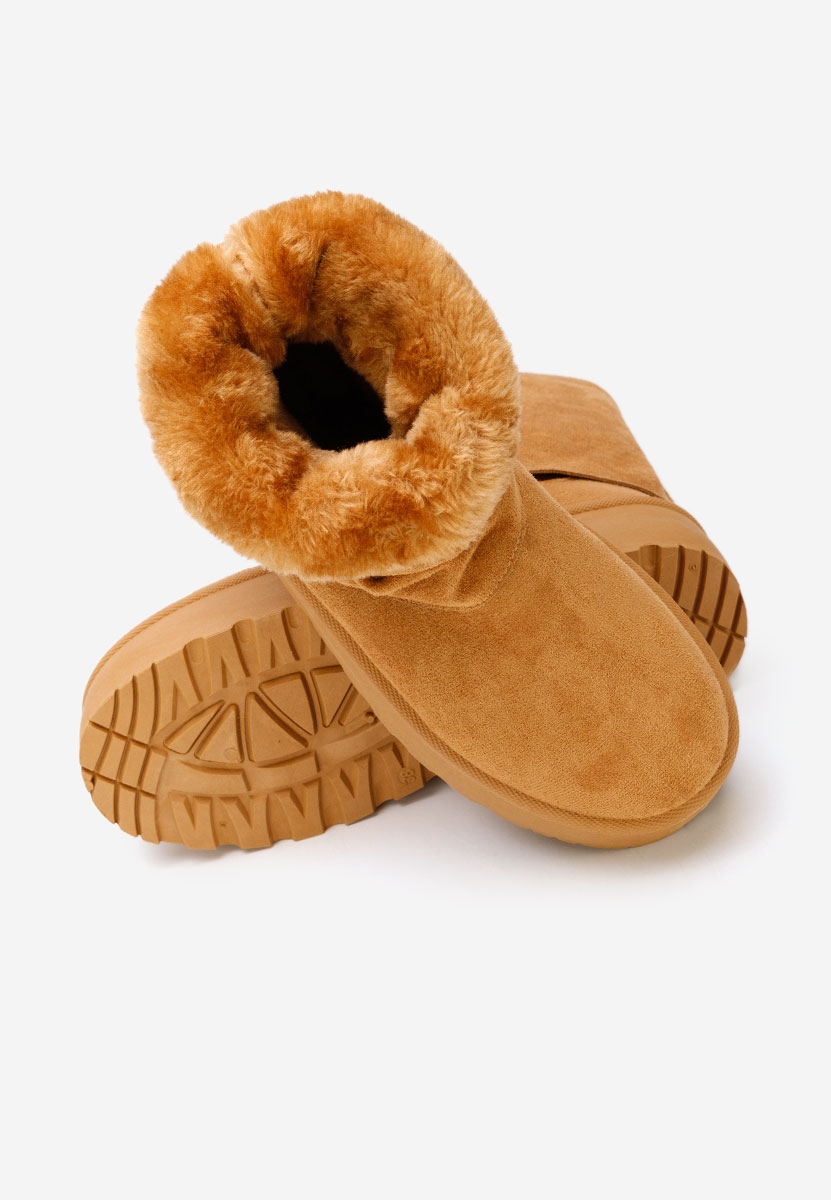 Μπότες τύπου UGG με πλατφόρμα Janesia ταμπά
