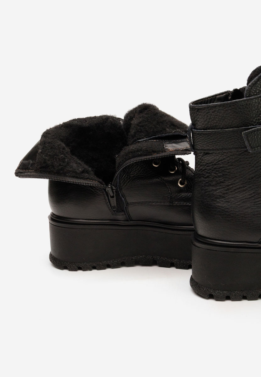 Mποτάκια πλατφόρμα Astrid V5 Μαύρα