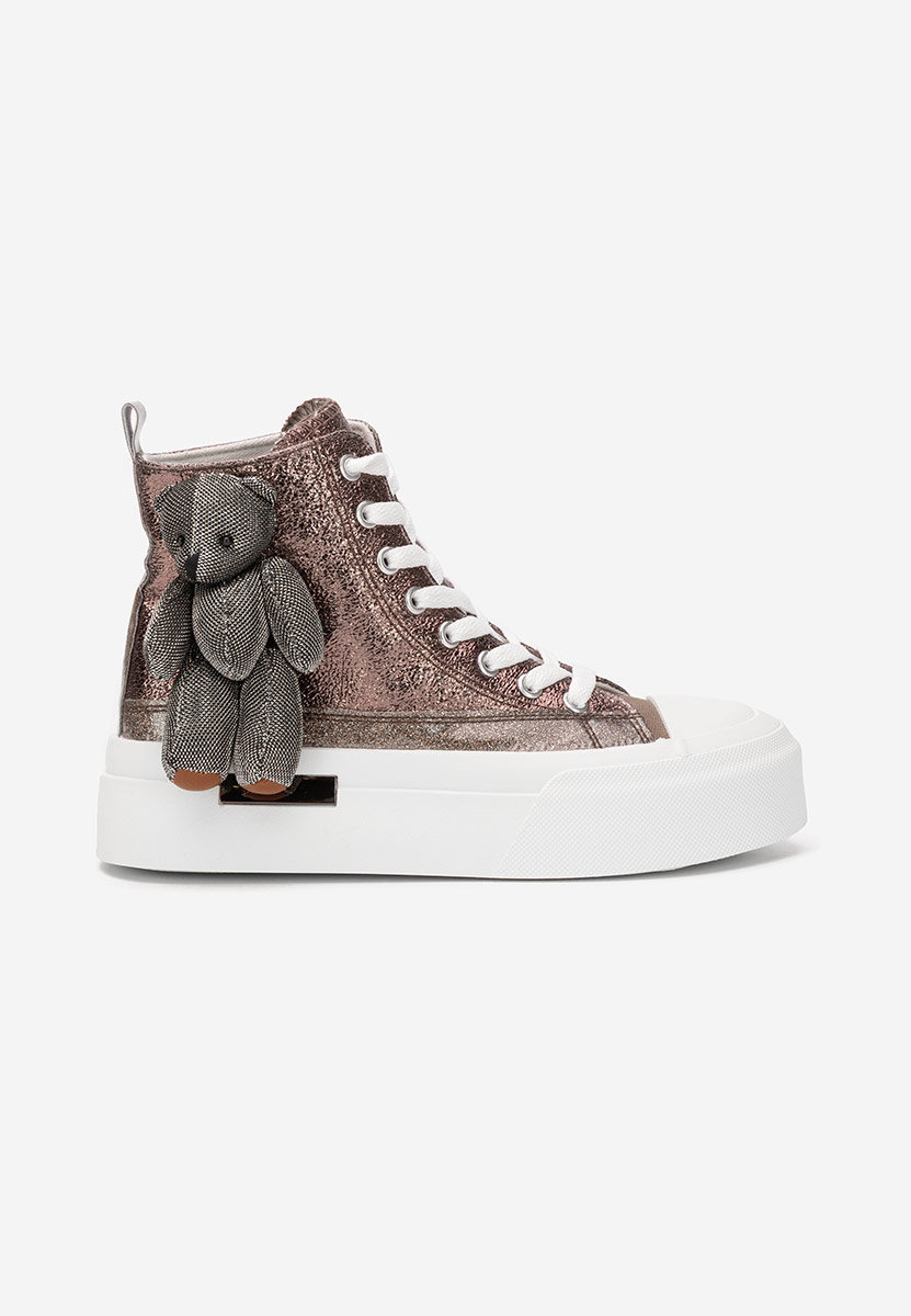 Γυναικεία sneakers αστραγάλο Alisea χάλκινο