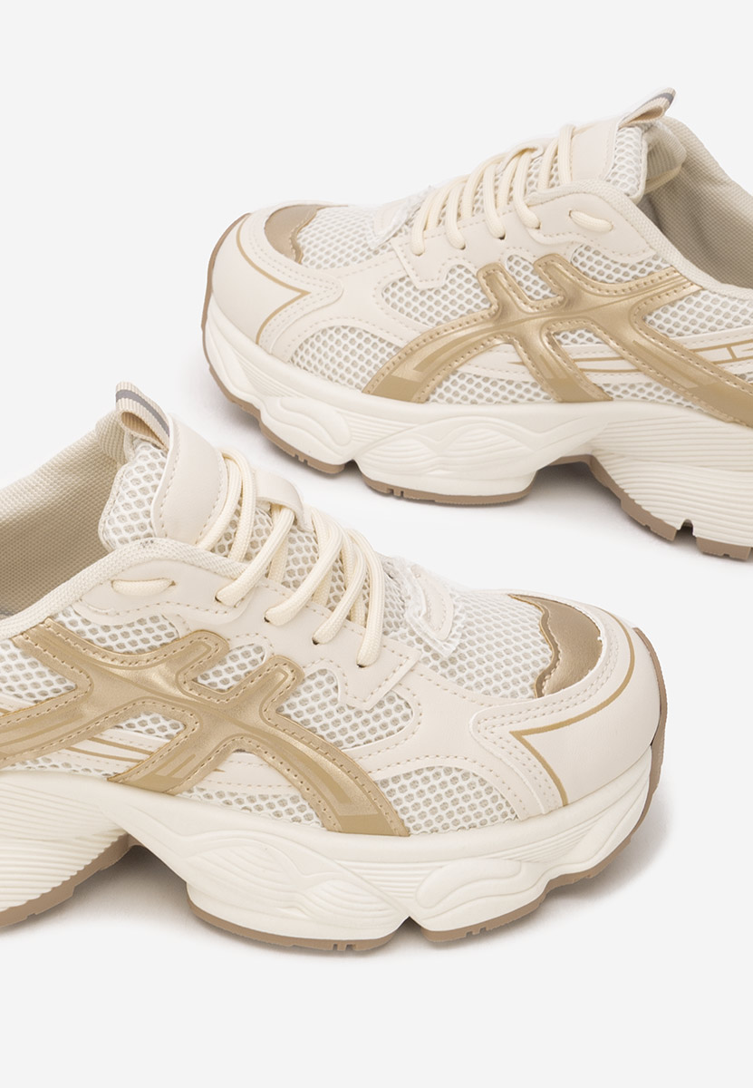 Sneakers με πλατφόρμα Kaliora V2 μπεζ