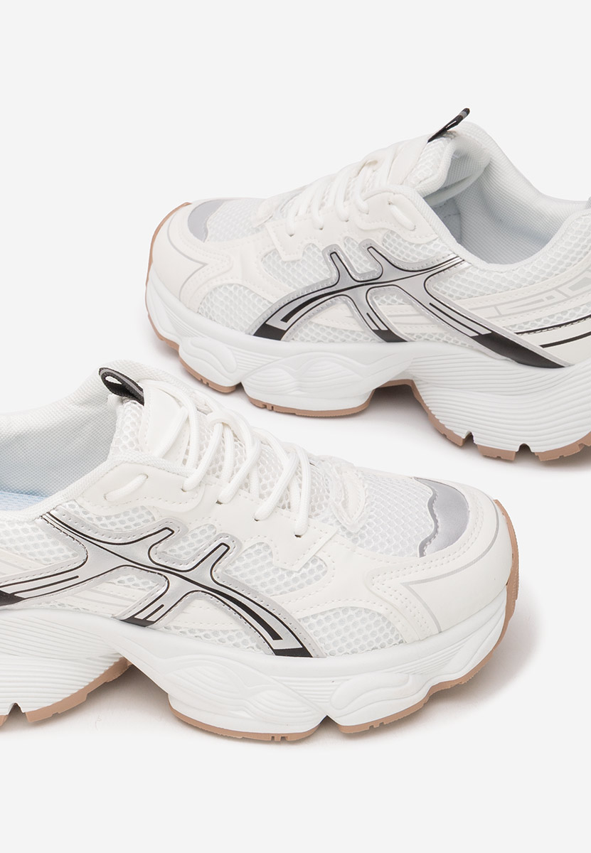 Sneakers με πλατφόρμα Kaliora λευκά