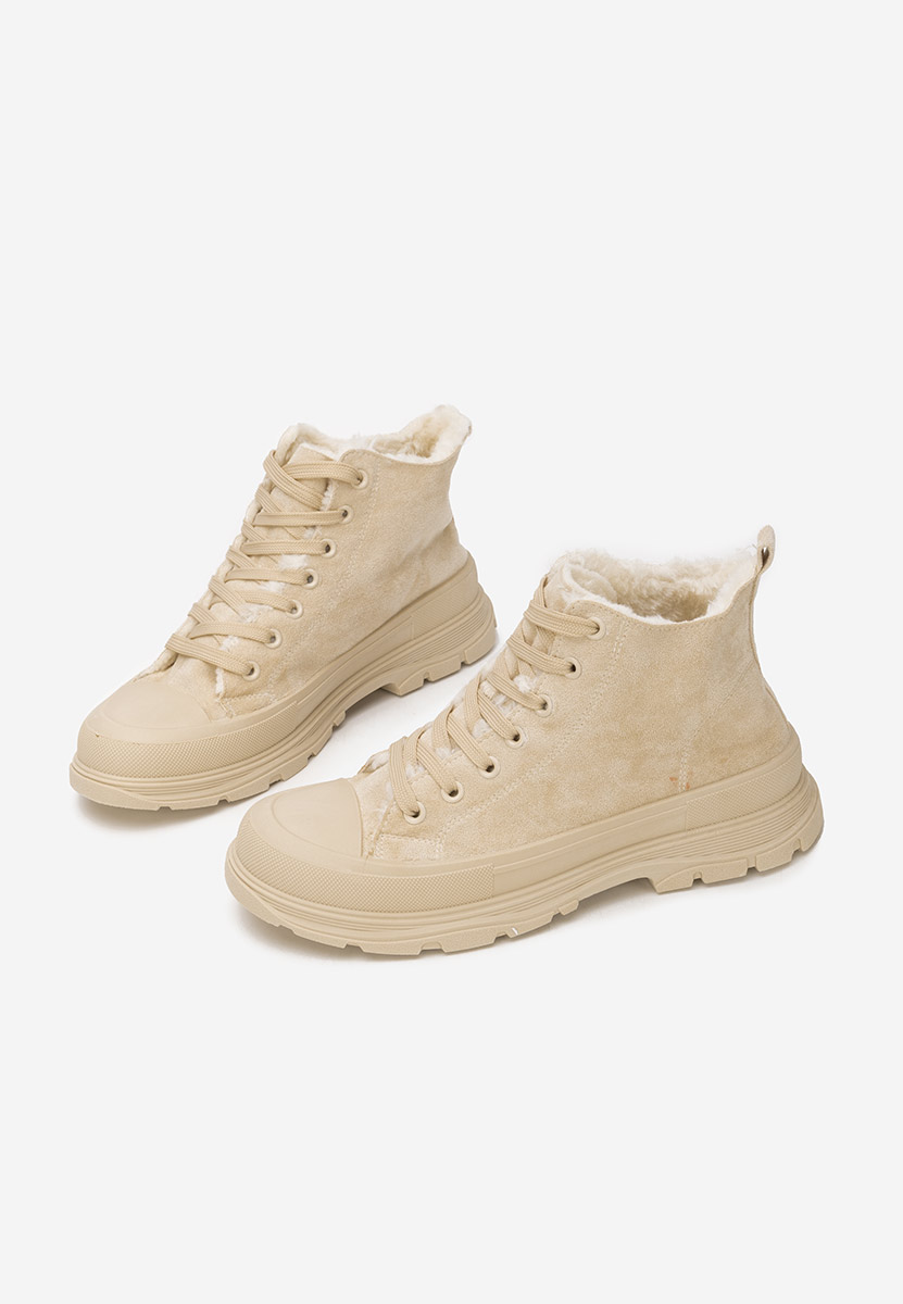 Γυναικεία sneakers αστραγάλο Nicki μπεζ