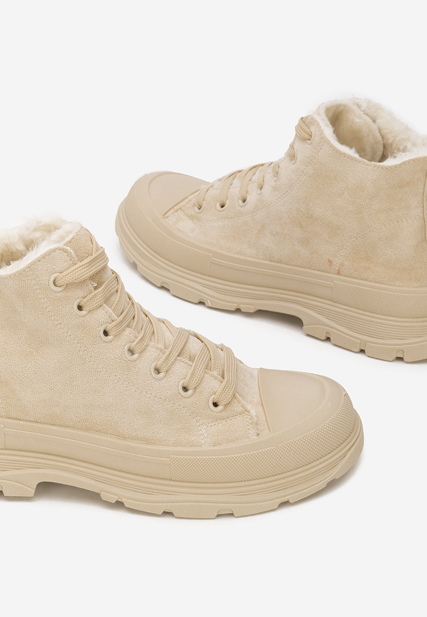 Γυναικεία sneakers αστραγάλο Nicki μπεζ