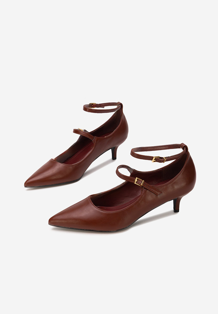 Γόβες με χαμηλό τακούνι Sarla μπορντό Γόβες με χαμηλό τακούνι Sarla μπορντό