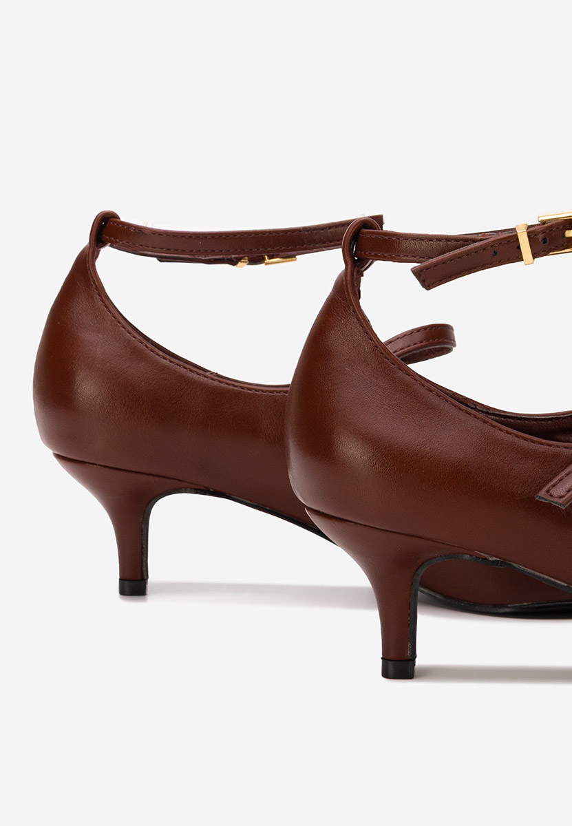 Γόβες με χαμηλό τακούνι Sarla μπορντό Γόβες με χαμηλό τακούνι Sarla μπορντό