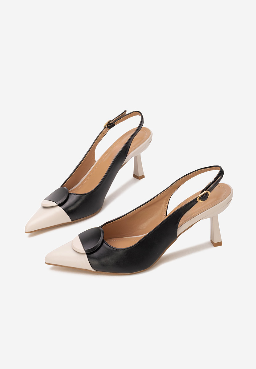 Γόβες slingback Serenia μαύρα Γόβες slingback Serenia μαύρα