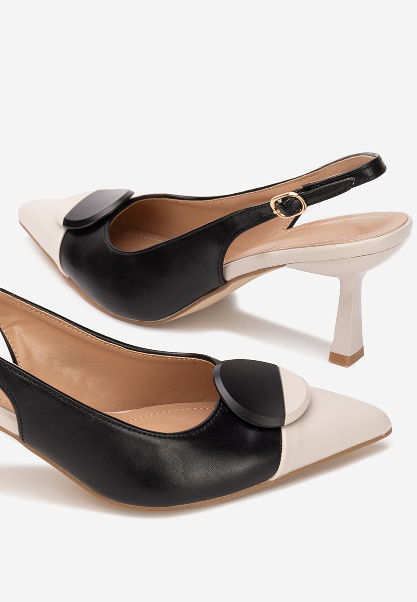 Γόβες slingback Serenia μαύρα Γόβες slingback Serenia μαύρα