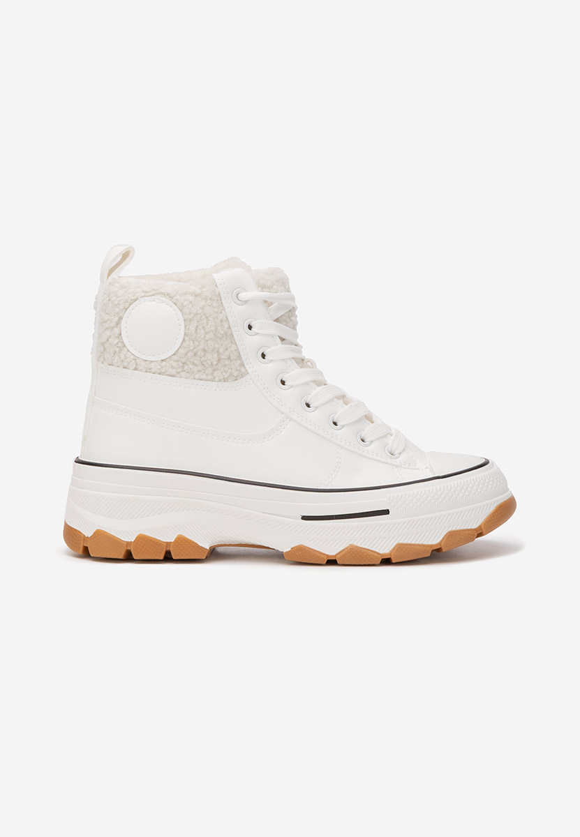 Γυναικεία sneakers αστραγάλο Oziana λευκά