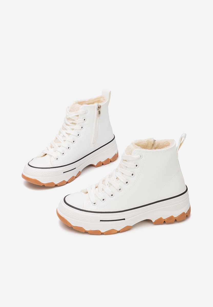 Γυναικεία sneakers αστραγάλο Raviana V7 λευκά