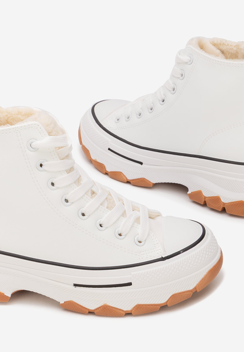 Γυναικεία sneakers αστραγάλο Raviana V7 λευκά