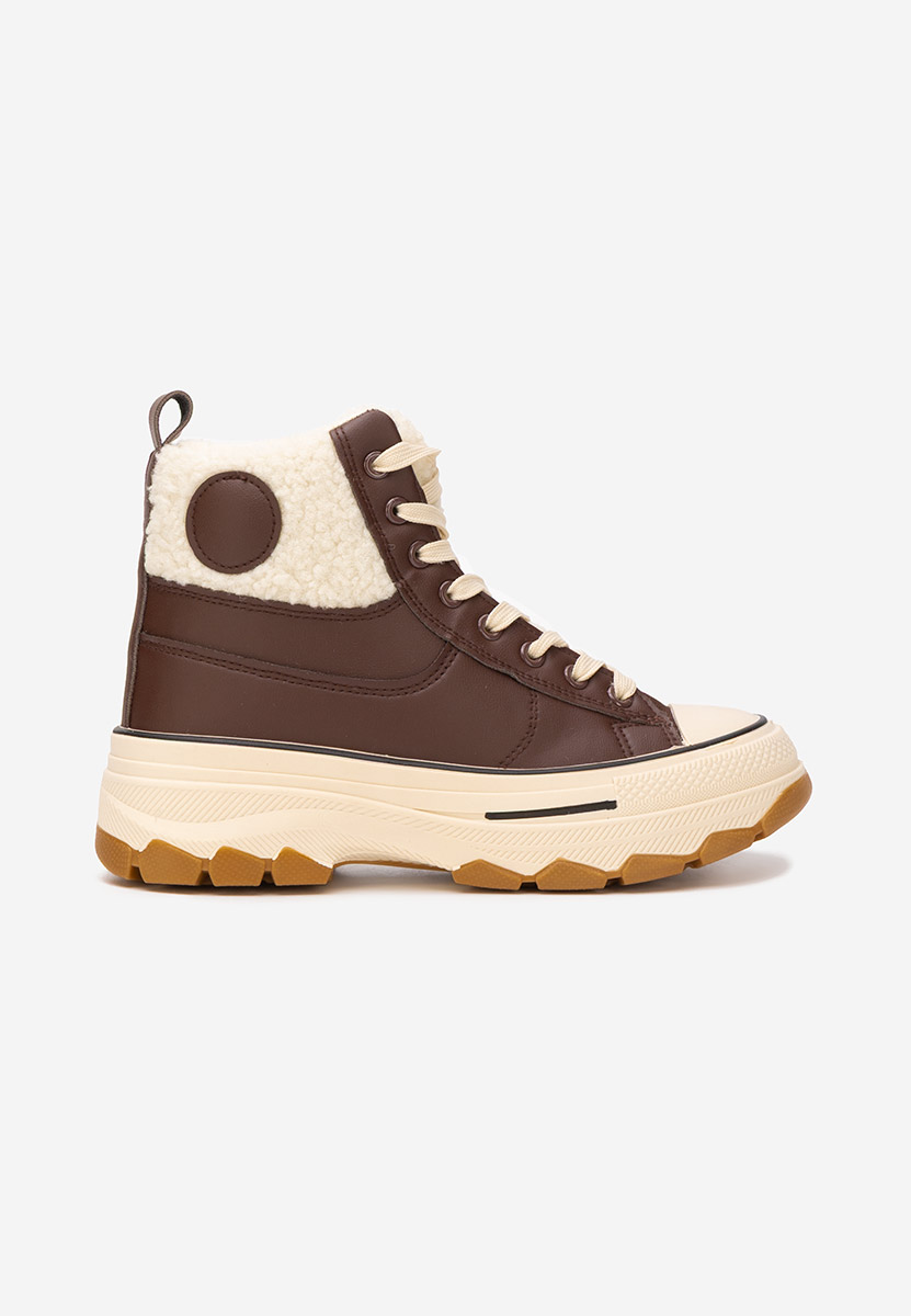 Γυναικεία sneakers αστραγάλο Oziana καφε
