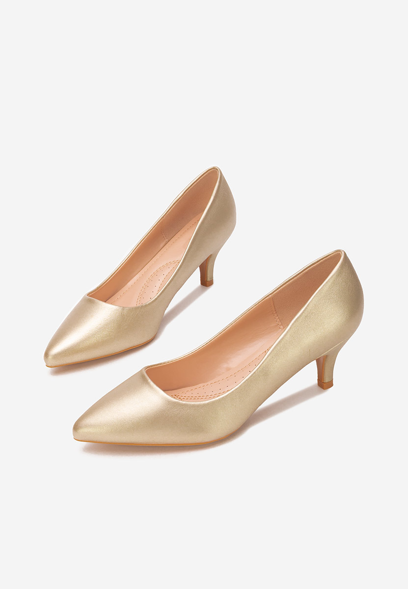 Γόβες με χαμηλό τακούνι Dianea χρυσο