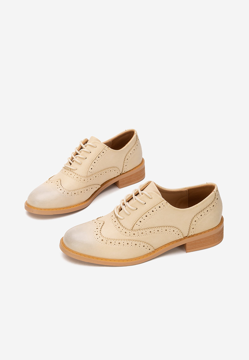 Brogue γυναικεια Cilora μπεζ Brogue γυναικεια Cilora μπεζ