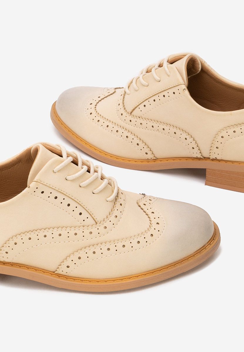Brogue γυναικεια Cilora μπεζ Brogue γυναικεια Cilora μπεζ