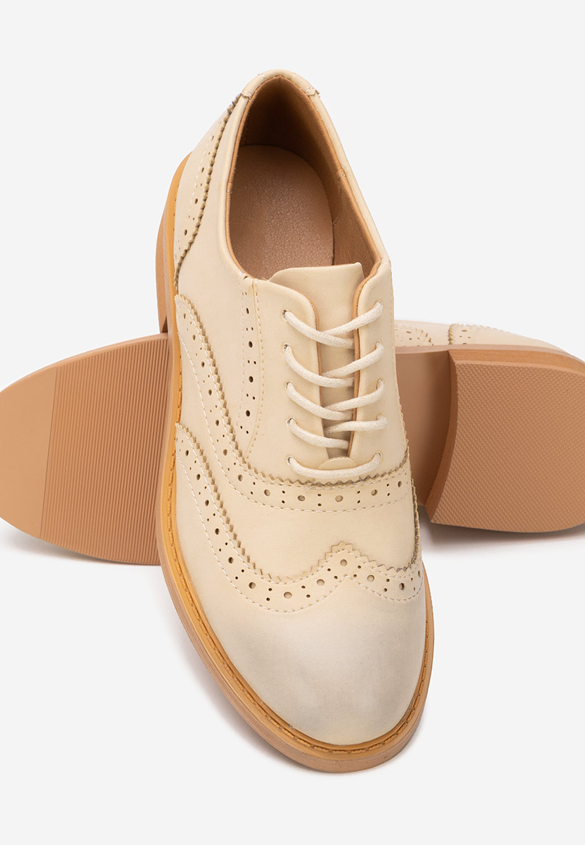 Brogue γυναικεια Cilora μπεζ Brogue γυναικεια Cilora μπεζ