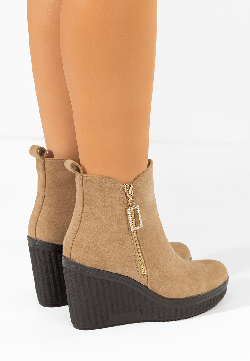 Μποτακια πλατφορμεσ Charlet V2 χακι