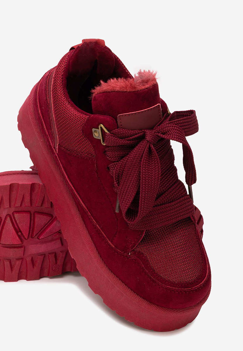 Sneakers με πλατφόρμα Isariel μπορντό