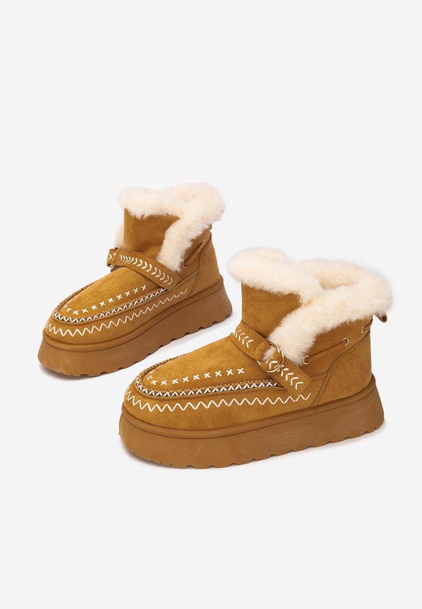 Mποτάκια πλατφόρμα Tavoria ταμπά