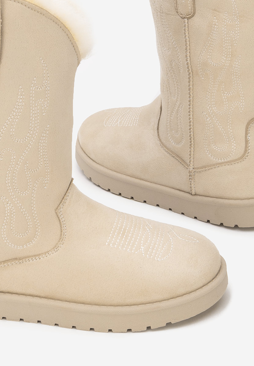 Χειμερινά μπότες γυναικείε Prisina μπεζ