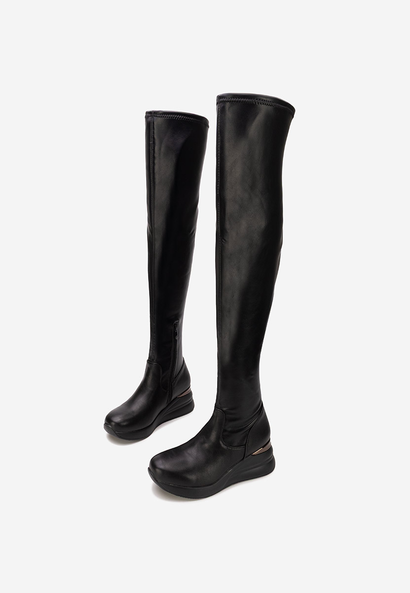 Ψηλές μπότες Janisia Μαύρα