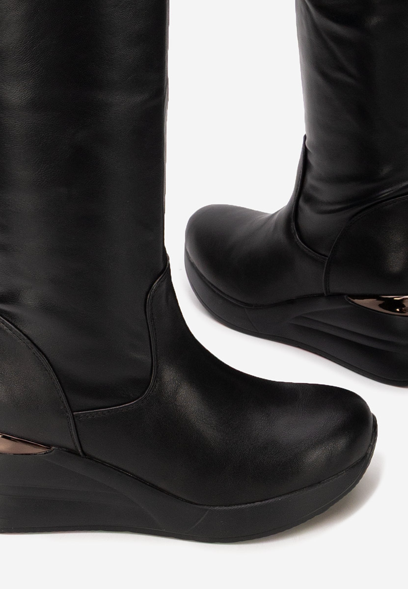 Ψηλές μπότες Janisia Μαύρα