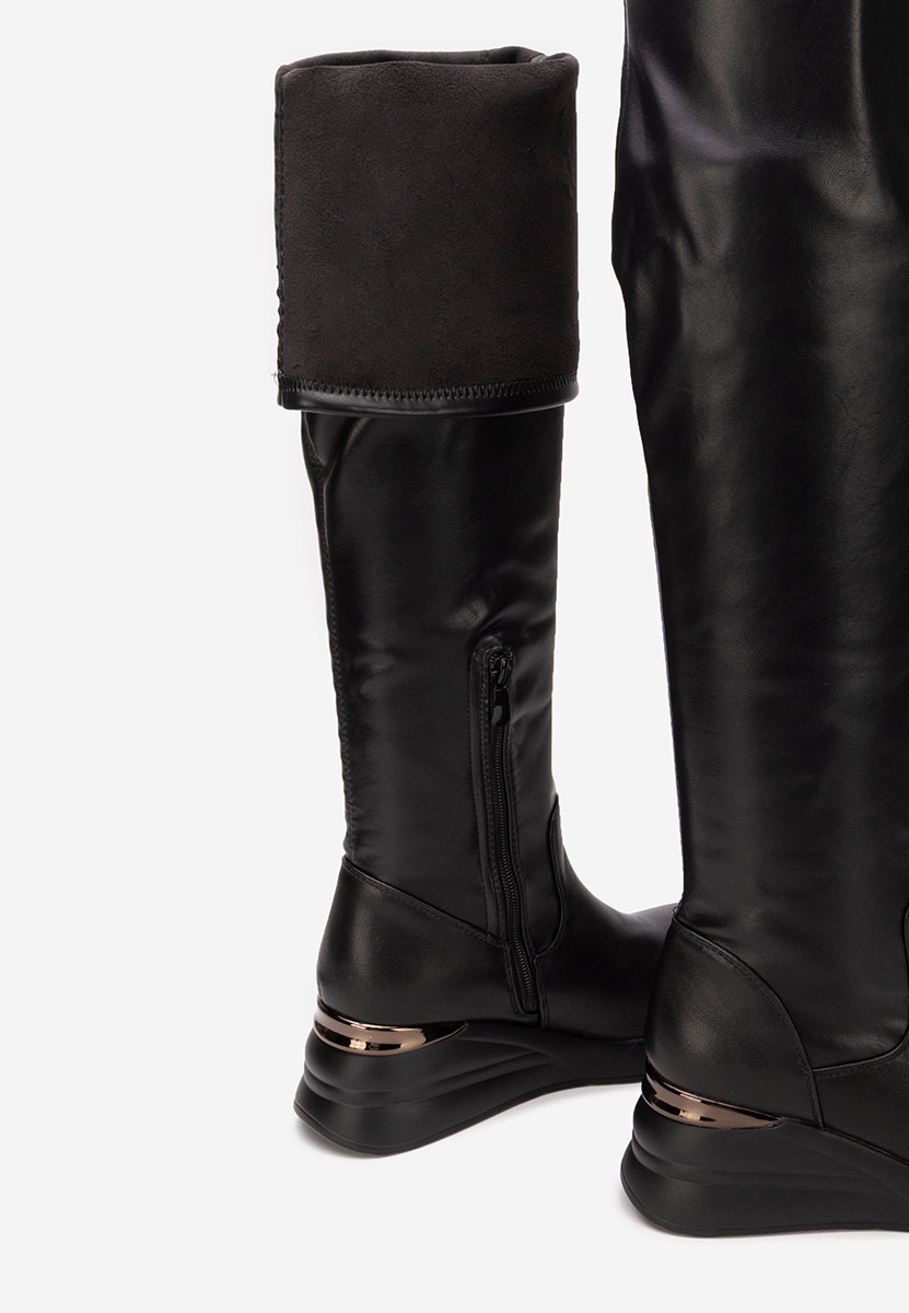 Ψηλές μπότες Janisia Μαύρα