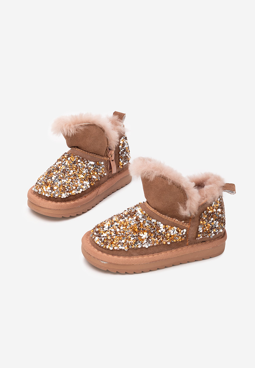 Κοριτσίστικες μποτάκια Semida καφε