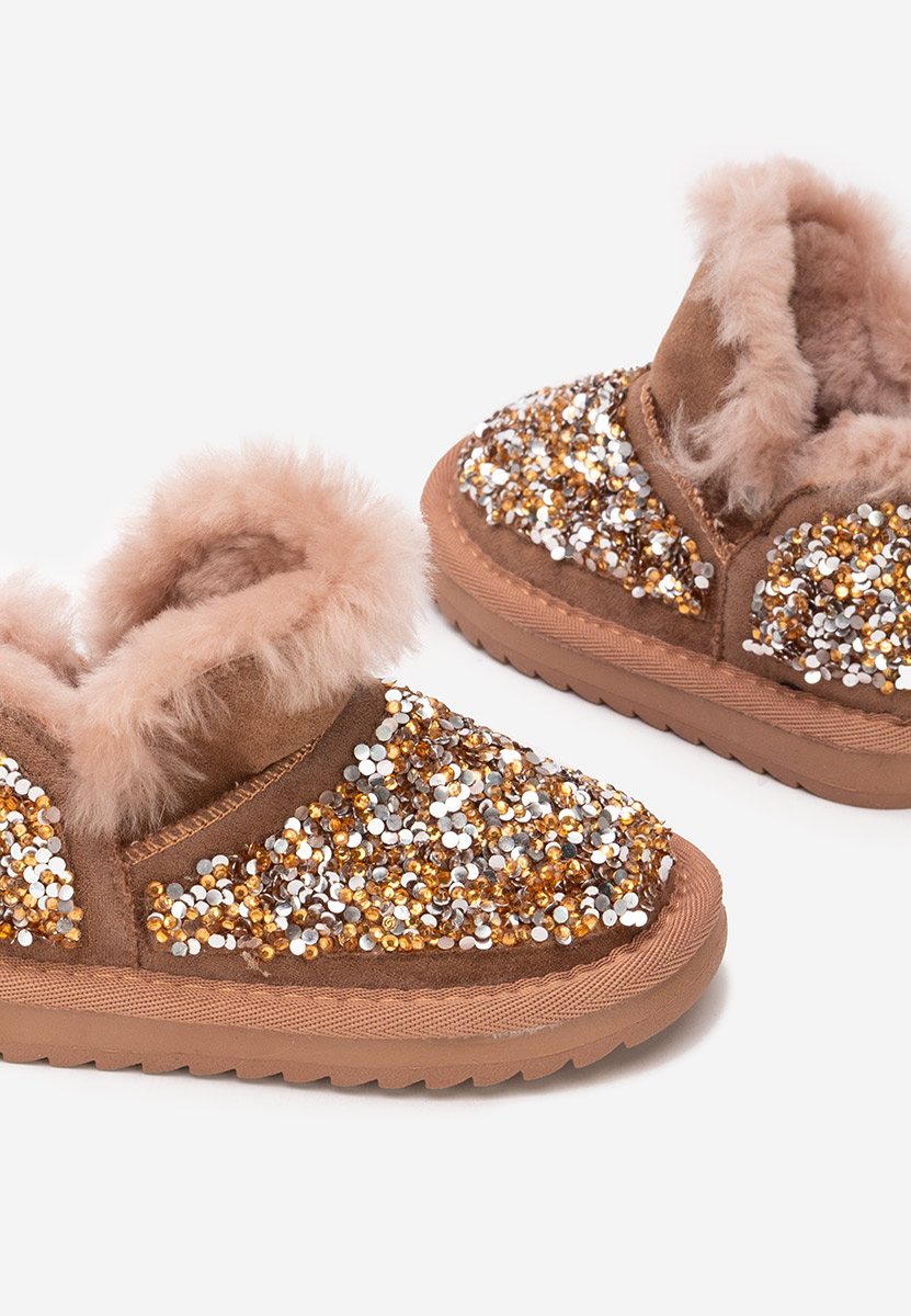 Κοριτσίστικες μποτάκια Semida καφε