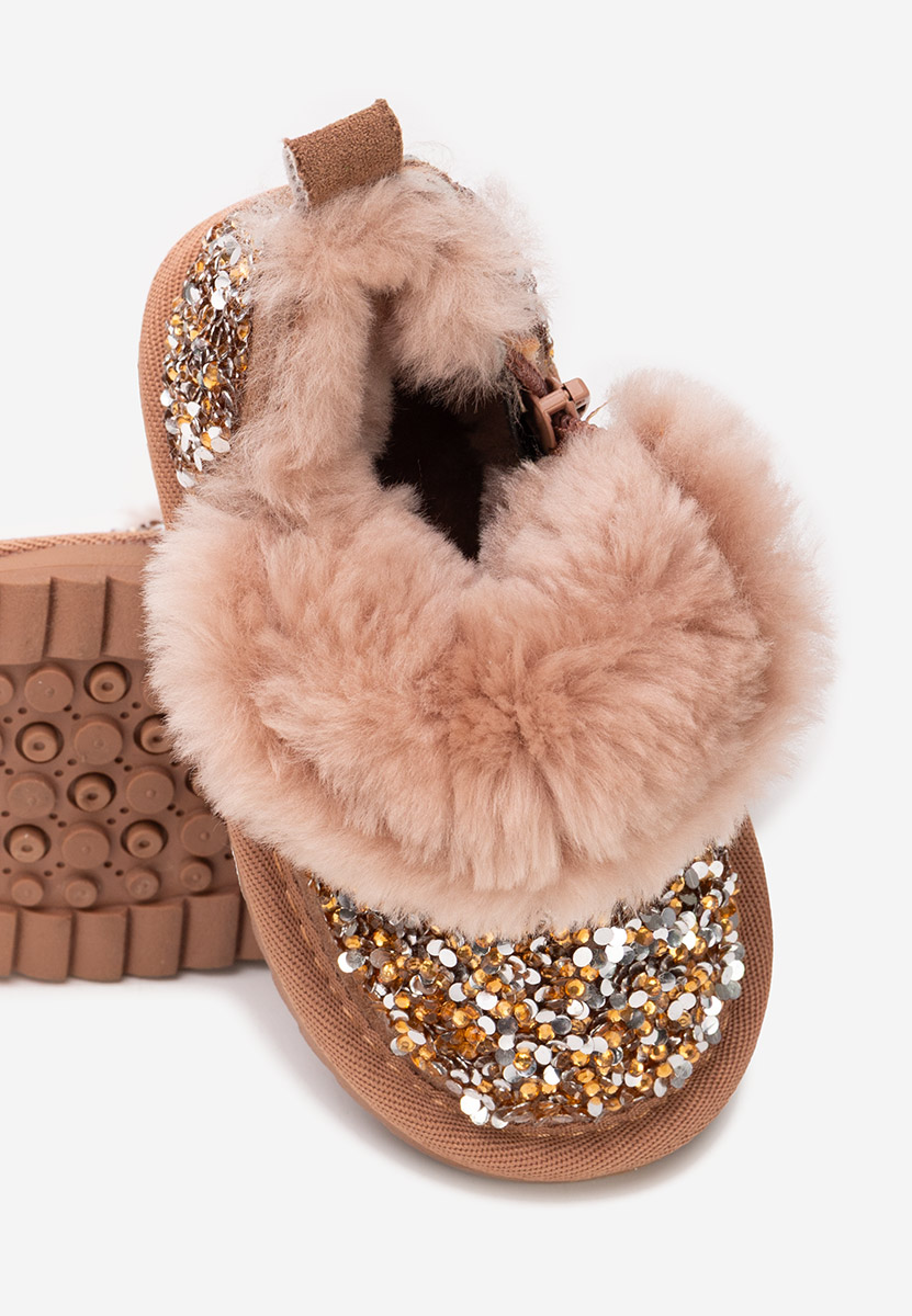 Κοριτσίστικες μποτάκια Semida καφε