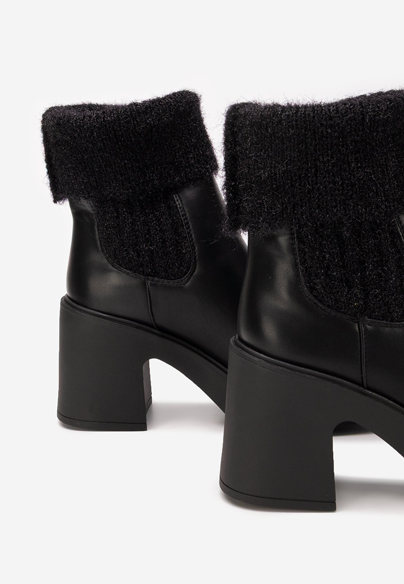 Γυναικεία μποτάκια κάλτσα Philippa Μαύρα Γυναικεία μποτάκια κάλτσα Philippa Μαύρα