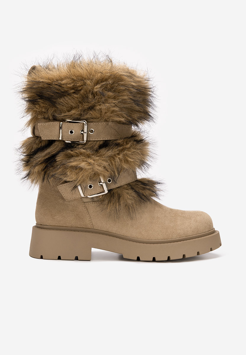 Χειμερινά μπότες γυναικείε Nelisia χακι